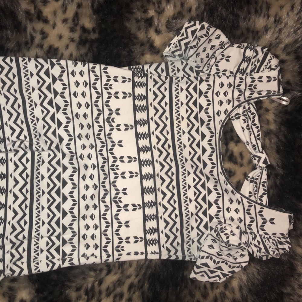 Body con tribal print top